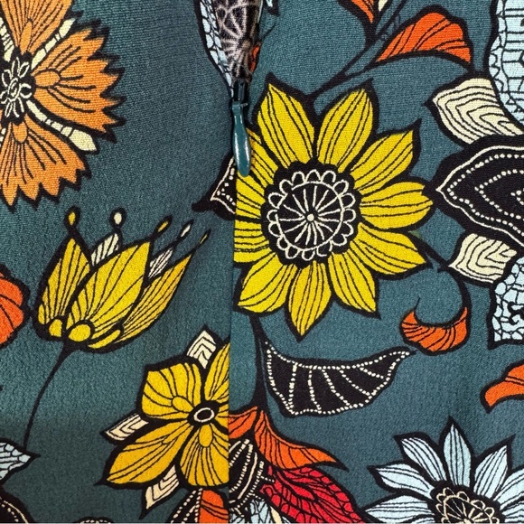 Anthropologie Geneva Halter Wide Leg Floral Jumpsuit Green Size XS - Picture 11 of 14